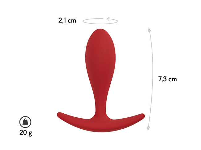 Анальная пробка Lito, цвет бордовый (CORE) Размер S