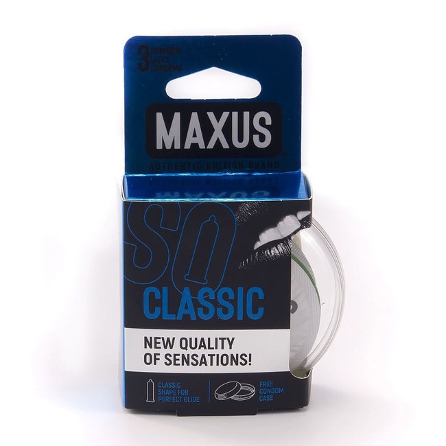 Презервативы MAXUS Classic в пластиковом кейсе, 3 шт