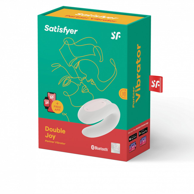 Парный вибратор Satisfyer Double Joy (синхронизируется со смартфоном)