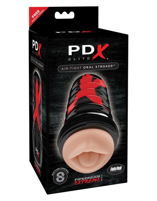 Мастурбатор в тубе тугой ротик PDX ELITE Air Tight Oral Stroker