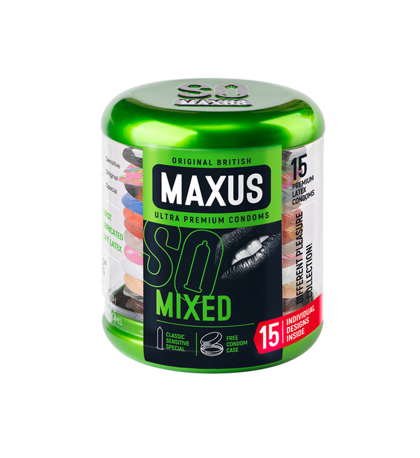 Презервативы MAXUS Mixed   - 15 шт.