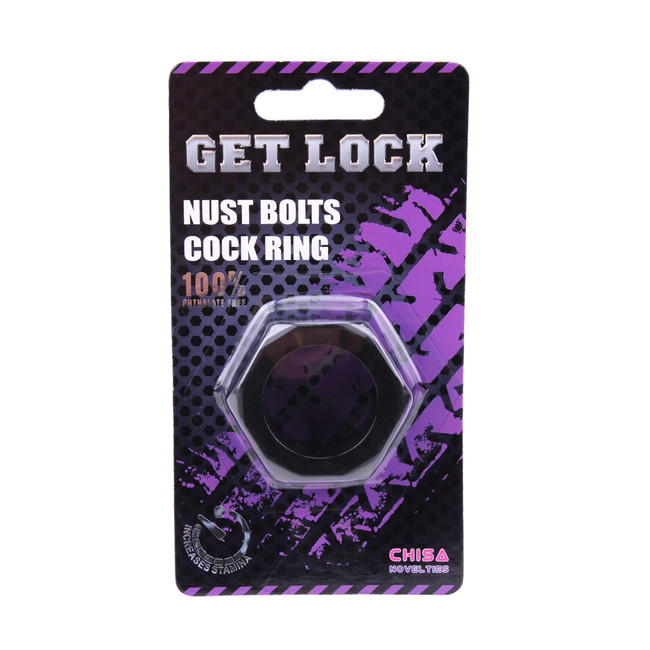 Эрекционное кольцо Nust Bolts Cock Ring, черный