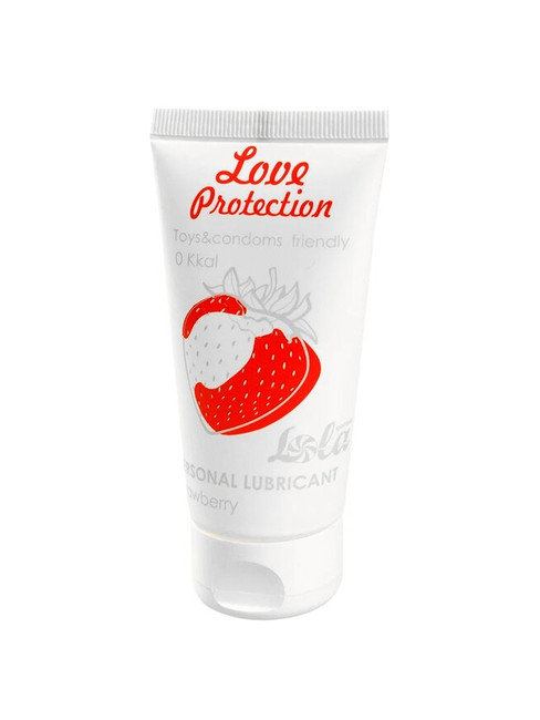 Лубрикант с ароматом клубники Love Protection Strawberry 50ml