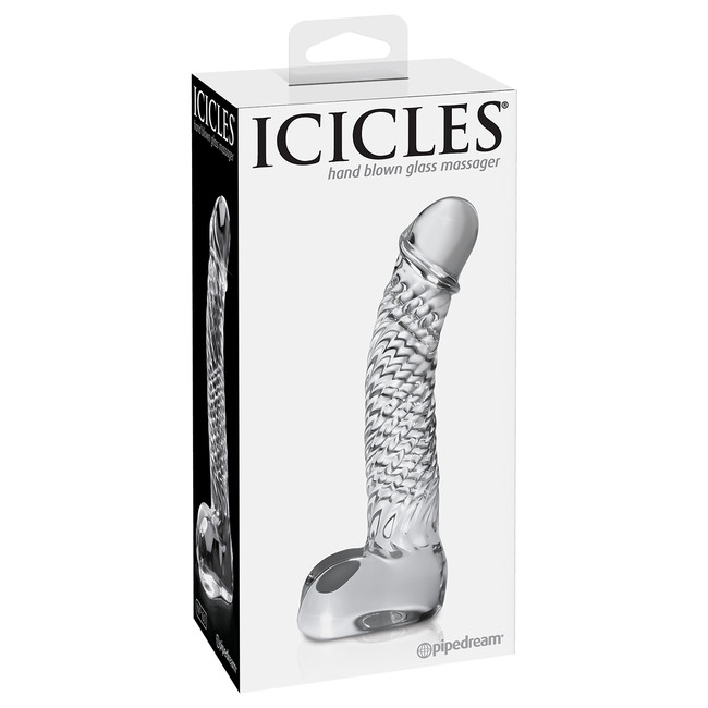 Стеклянный фалломитатор Icicles No. 61