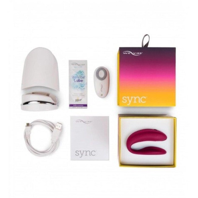 Вибромассажер для пар We-Vibe Sync Fuchsia на ДУ (10 режимов, синхронизируется со смартфоном)