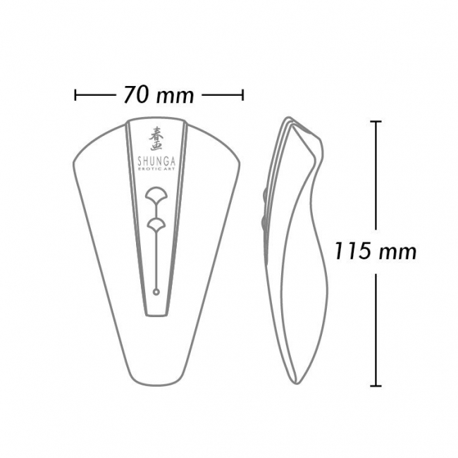 Вибростимулятор клитора и промежности shunga OBI