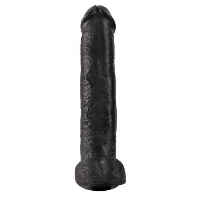 Фаллоимитатор-гигант черный King Cock 15 Cock with Balls