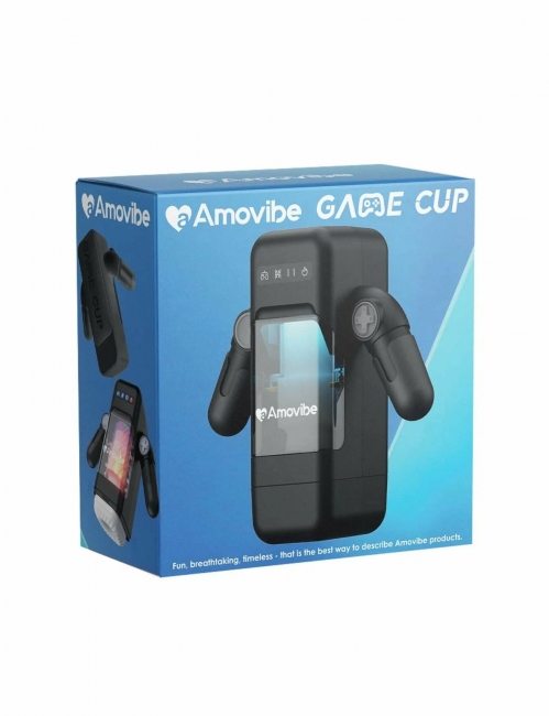 Фрикционный вибромастурбатор с нагревом Rosyland  Game Cup, чёрный