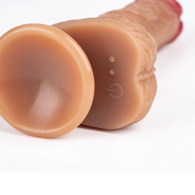 Фаллоимитатор-вибратор со скользящим и вращательным движением ROSYLAND с подогревом