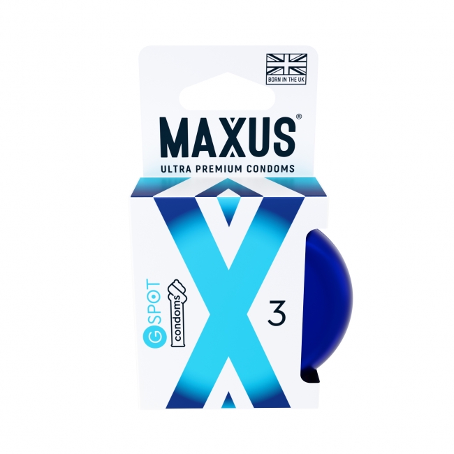 Презервативы MAXUS G SPOT № 3 X-EDITION (гладкие, двойная спираль) в кейсе