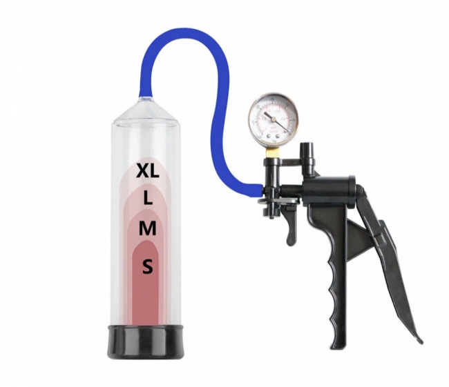 Вакуумная помпа для мужчин с монометром