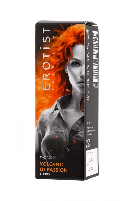 Гель с эффектом покалывания Erotist «VOLCANO OF PASSION» со вкусом вишни, 25 мл