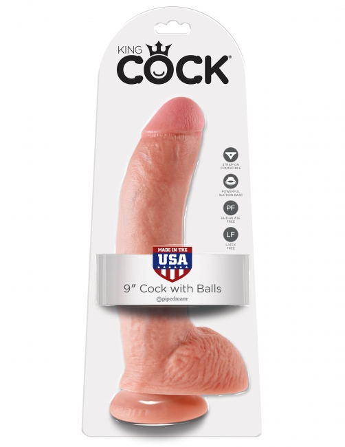 Фаллоимитатор на присоске 9 Cock with Balls