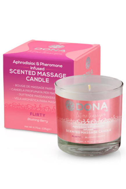 Массажная свеча Dona Scented Massage Candle Flirty Aroma Blushing Berry 135 г