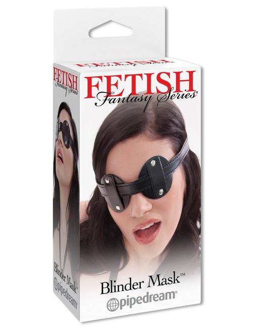 Кожаная маска на глаза Blinder Mask