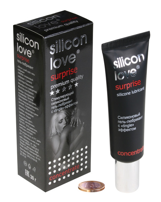 Стимулирующий силиконовый лубрикант Silicon Love Surprise с покалывающим эффектом, (30 г)