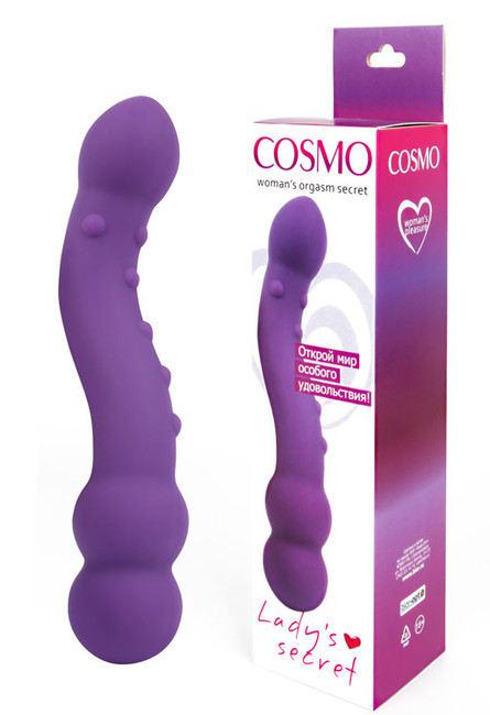 Двусторонний стимулятор Cosmo Lady's Secret, (18 см)