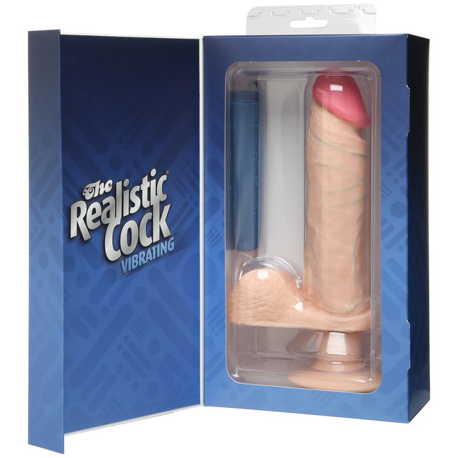 Вибратор-реалистик 8'' The Realistic Cock (7 режимов)