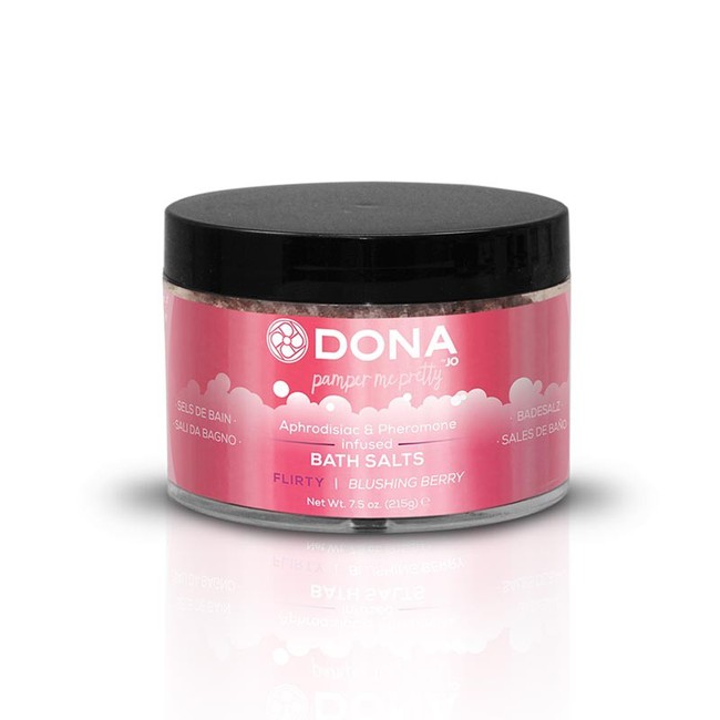 Ароматизированная соль для ванны меняющая цвет воды DONA Bath Salt Blushing Berry 215 г