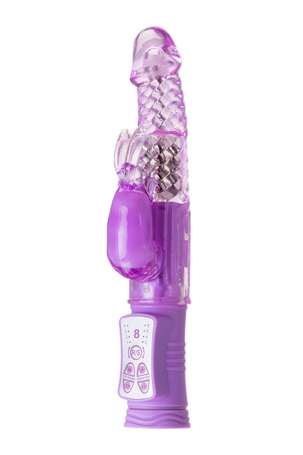 Ротационный вибратор с клиторальным зайчиком A-Toys High Tech Vibrator (8 режимов вибрации, 4 ротации)