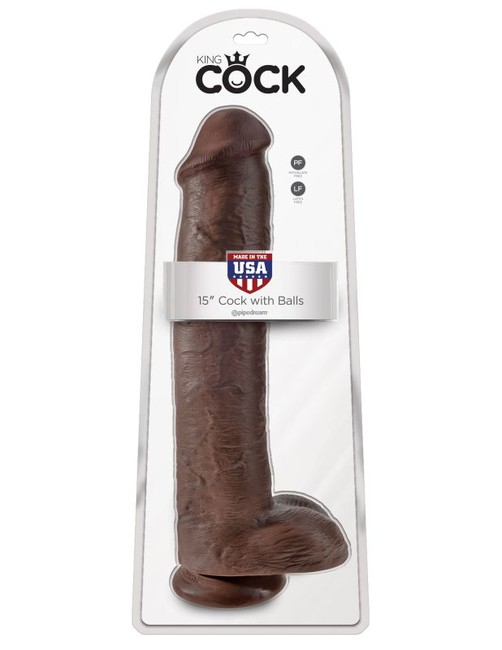 Фаллоимитатор-гигант мулат King Cock 15 Cock with Balls