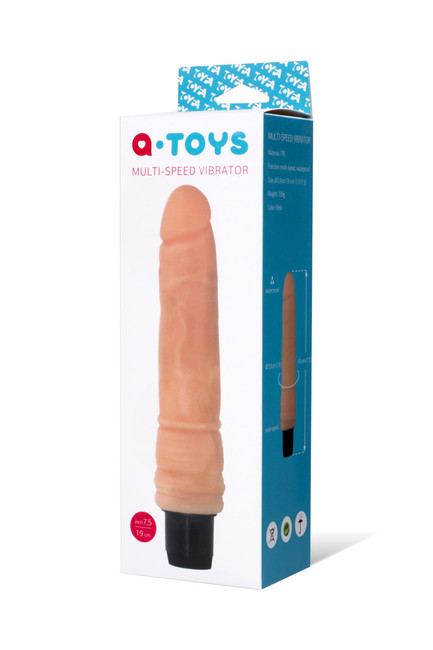 Реалистичный вибратор A-Toys вторая кожа, (16,7 см)