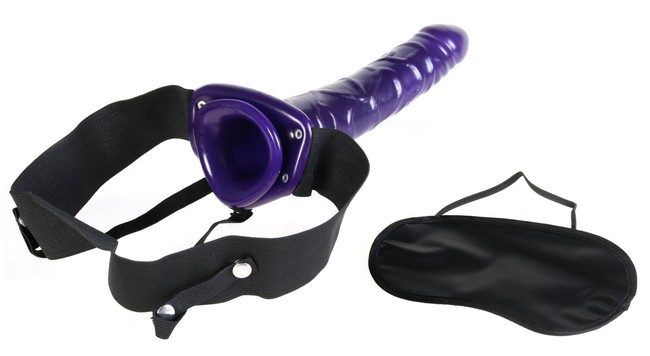 Фаллопротез на эластичном креплении HOLLOW STRAP-ON PURPLE 10''