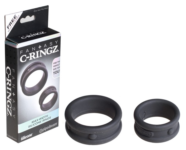 Два широких силиконовых кольца Max-Width Silicone Rings