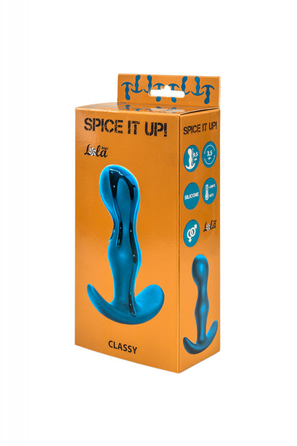 Анальная пробка Spice it up Classy Dark Aquamarine