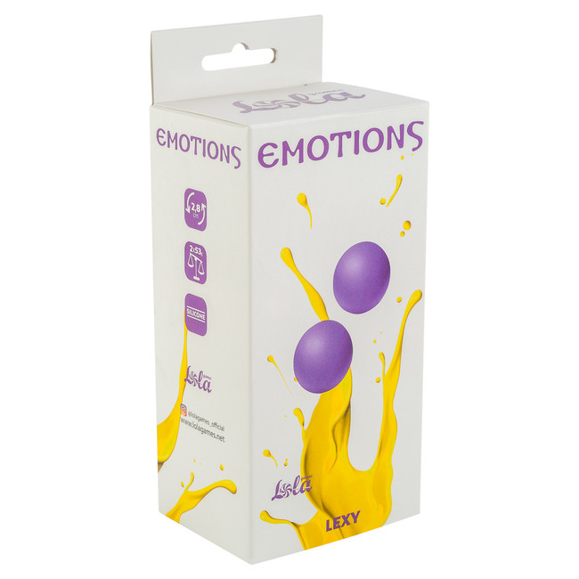 Вагинальные шарики без сцепки Emotions Lexy Medium purple, (2,8 см, фиолетовые)