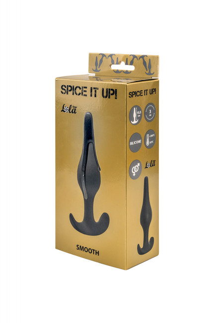 Анальная пробочка для ношения Spice it up Smooth Dark Grey