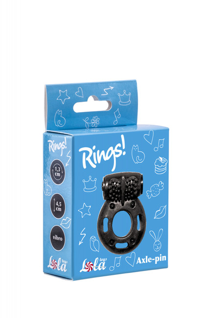 Эрекционное кольцо с вибрацией Rings Axle-pin black