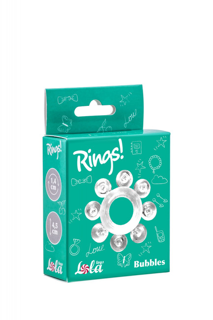 Эрекционное кольцо Rings Bubbles white