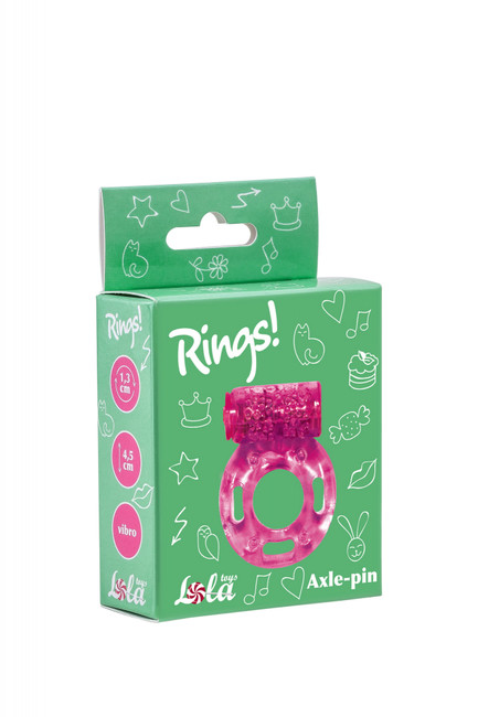 Эрекционное кольцо с вибрацией Rings Axle-pin pink