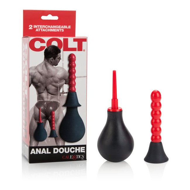 Анальный душ COLT® Anal Douche™ рифлёный черный