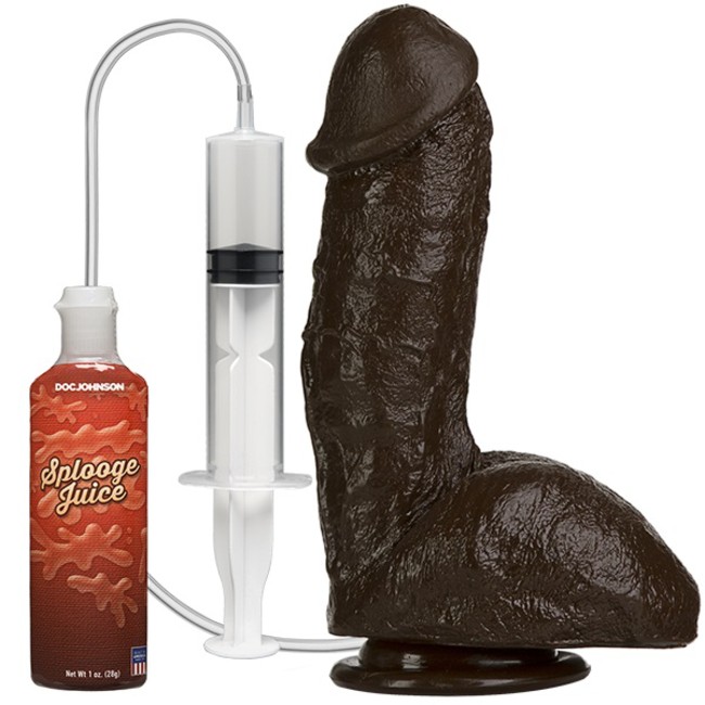 Фаллоимитатор с семяизвержением The Amazing Squirting Realistic® Cock - Chocolate