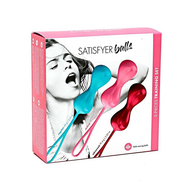 Вагинальные шapики co cмещенным цeнтpom тяжecти сдвоенные Satisfyer Balls