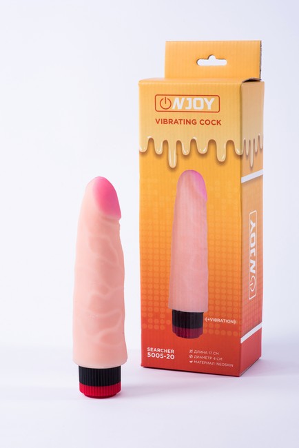 Реалистичный вибратор из кибер-кожи Onjoy Vibrating Cock Searcher