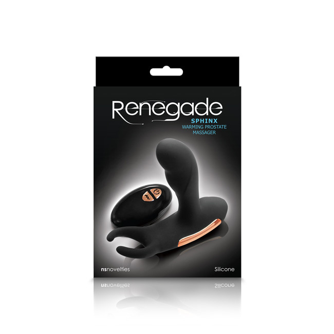 Массажер простаты с вибрацией и функцией нагрева Renegade Sphinx Warming Prostate Massager (черный)