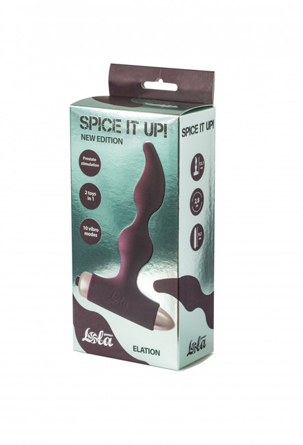 Анальная пробка с вибрацией Spice it up New Edition Elation Wine red