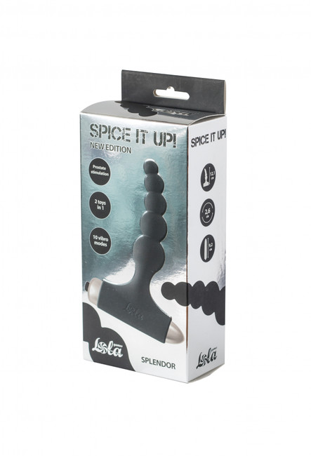 Анальная пробка с вибрацией Spice it up New Edition Splendor Black