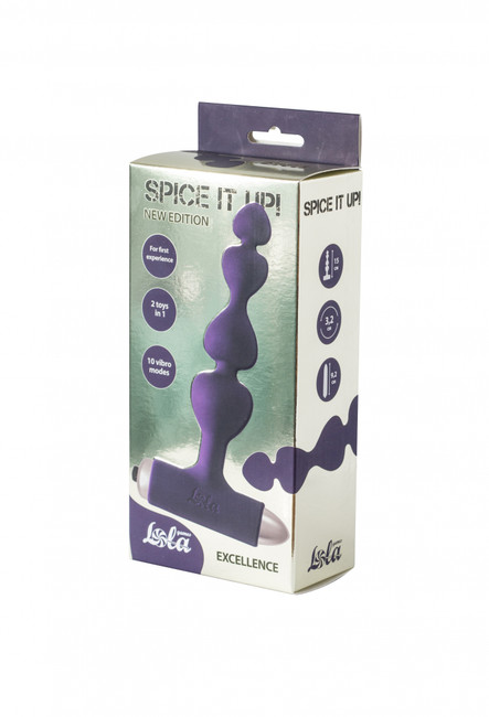 Анальная пробка с вибрацией Spice it up New Edition Excellence Ultraviolet