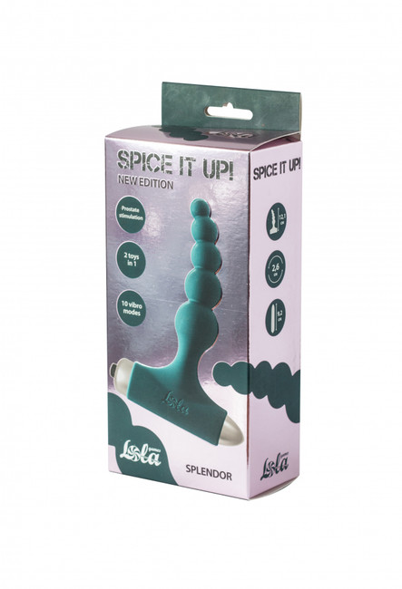 Анальная пробка с вибрацией Spice it up New Edition Splendor Dark green