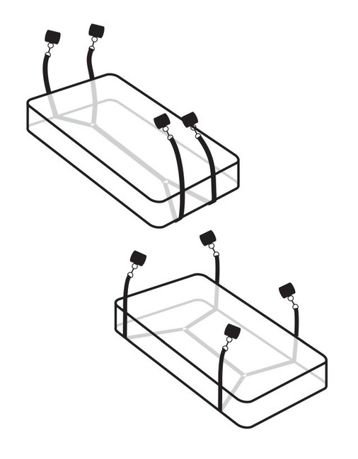 Фиксаторы с креплением под матрас Wraparound Mattress Restraints