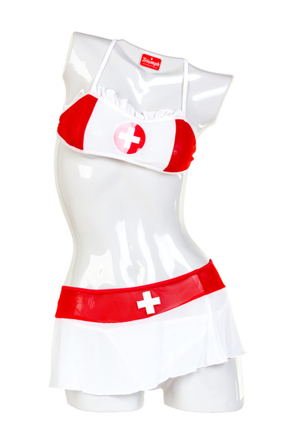 Кукла надувная Nurse Emilia реалистичная голова,брюнетка, TOYFA Dolls-X, с двумя отверстиями